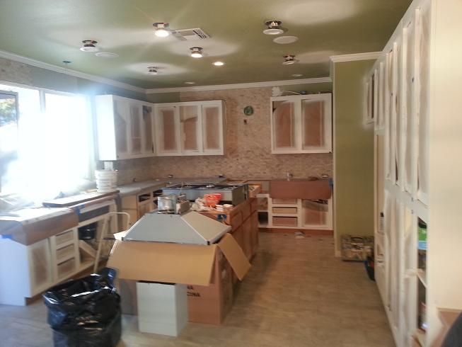 Kitchen before our work was performed