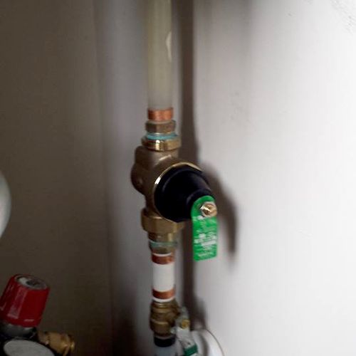 Pressure reducing valve replacement in Raleigh, NC