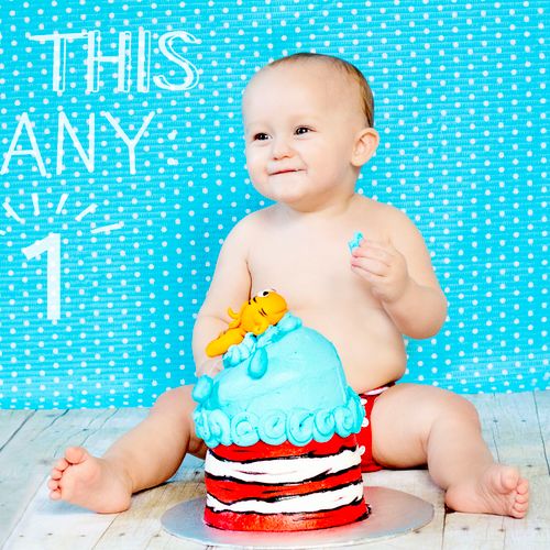 1 year old cake smash sessions are so fun!