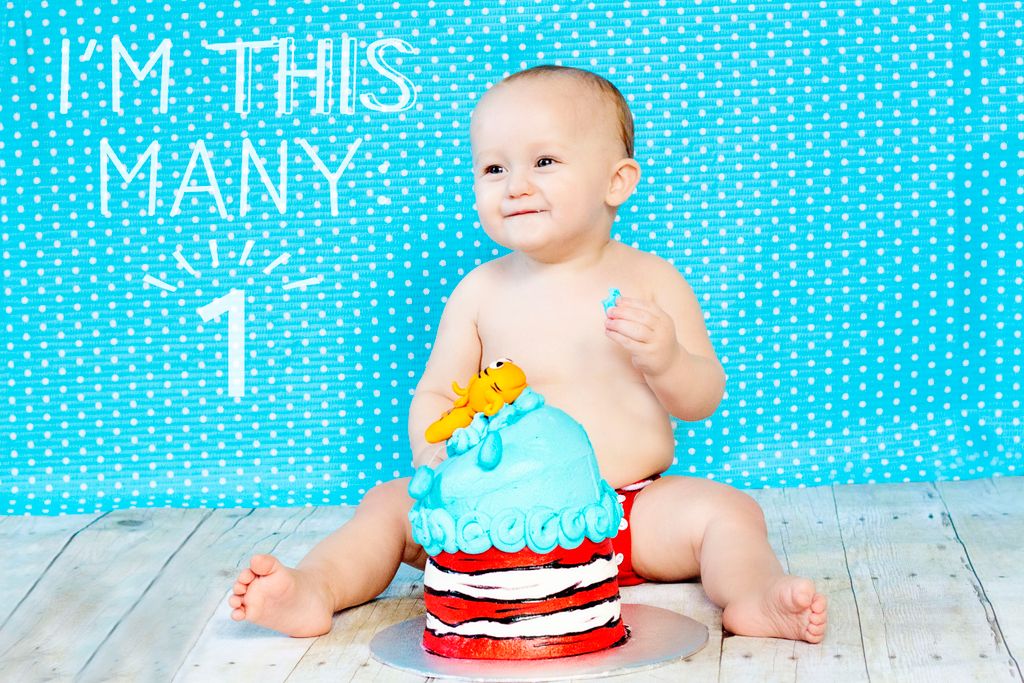 1 year old cake smash sessions are so fun!