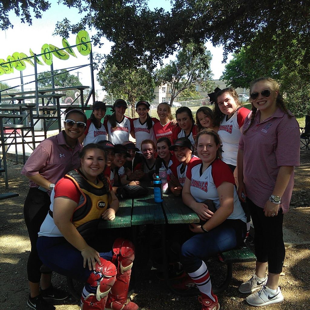 JPII softball team at playoffs in San Antonio