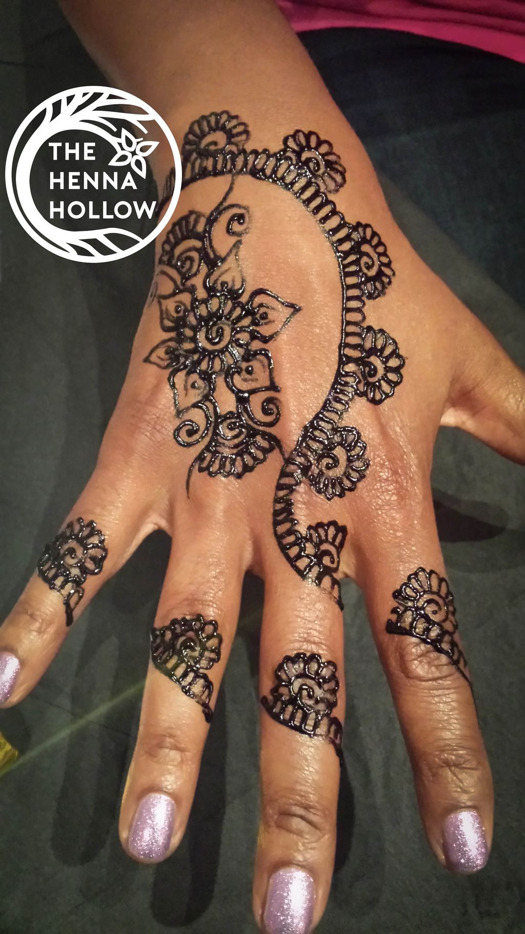 Wraparound finger design.