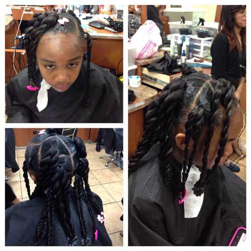 Little girl ponytails