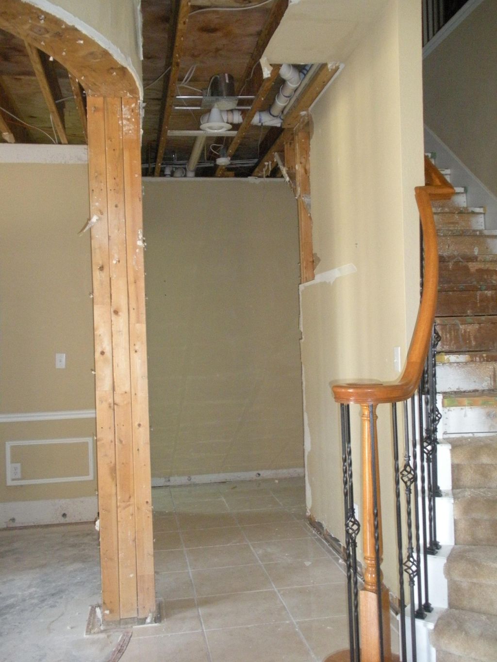 Water Damage Project in Frisco Texas.  A fill valv