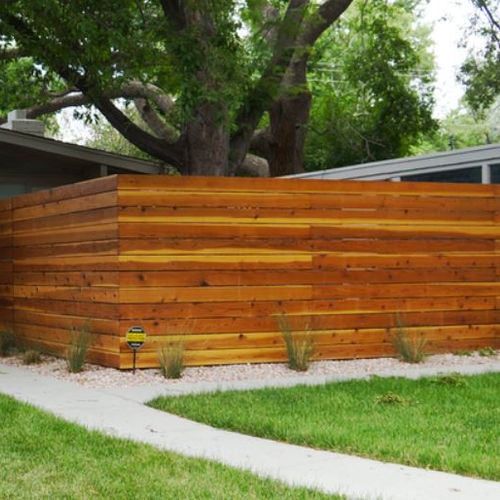 Custom Wood Fence.