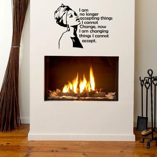 Wall decal of quote and lady. Get your own custom 