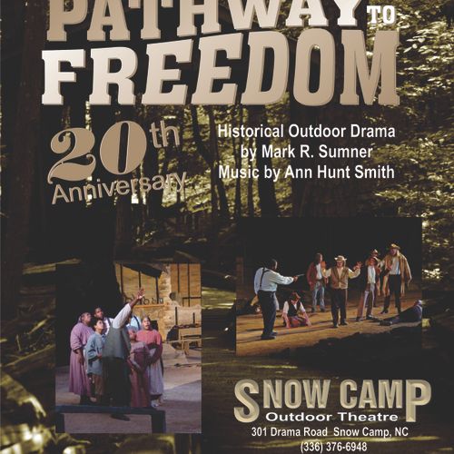 Back cover of Snow Camp Outdoor Theatre Playbill