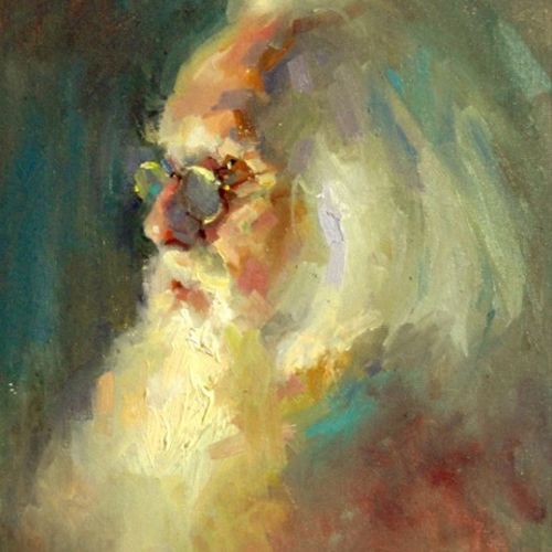 "Bearded Man" by Hai-Ou Hou Award Winning Painting