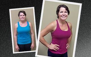 Michelle lost 18 pounds, 9.5% body fat, and 22 inc