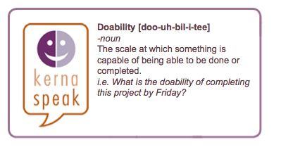 Team fun with creative words.