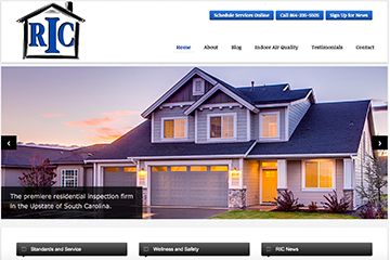 RIC Home Inspection's (of Greenville, SC) website 