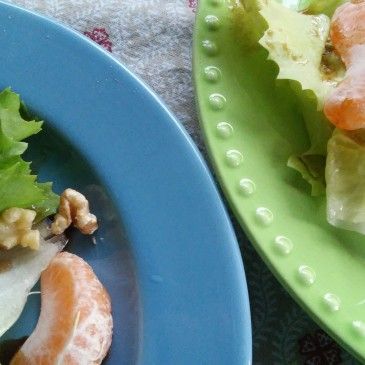 Endive, Tangerine and Toasted Walnut Salad with Le