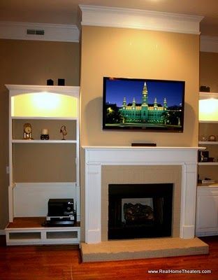 Tv install over fireplace in brentwood TN