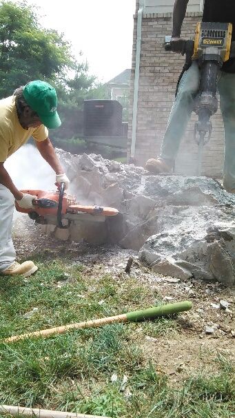 Patio demolition due to improper installation from