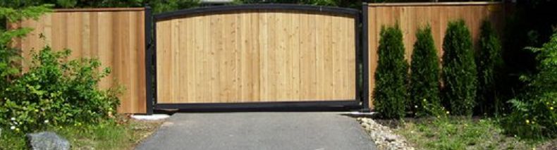 Cedar fence and gate