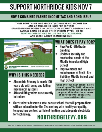 Client Work - Pride in Northridge Levy Committee -