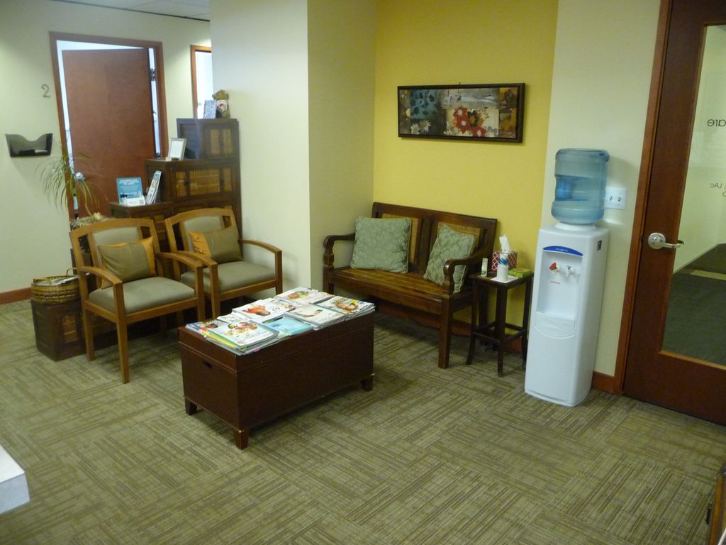 Enjoy a magazine while you comfortably wait.