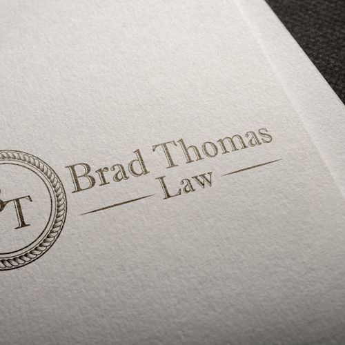 Logo design for Brad Thomas Law.