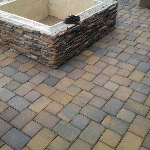 Pavers & Fire Pit (in process)