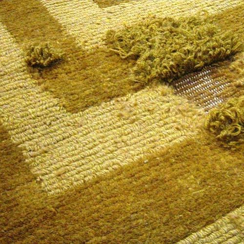 Reweaving a moth-eaten delicious Tibetan rug
