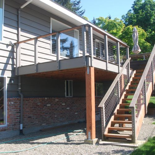 View of finished deck
