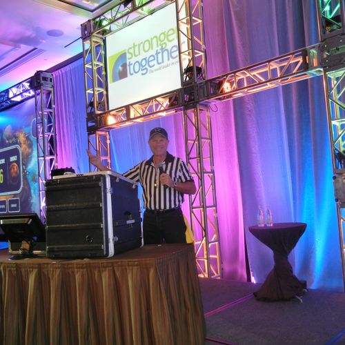 DJ Bill Cody at Alcon Sports Theme Event