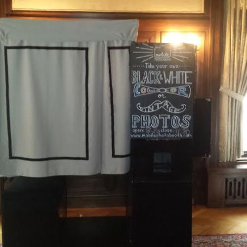 Our classic enclosed booth at The Gale Mansion
