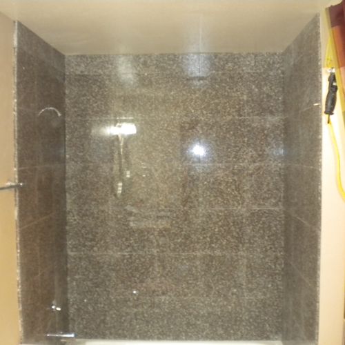 Granite shower