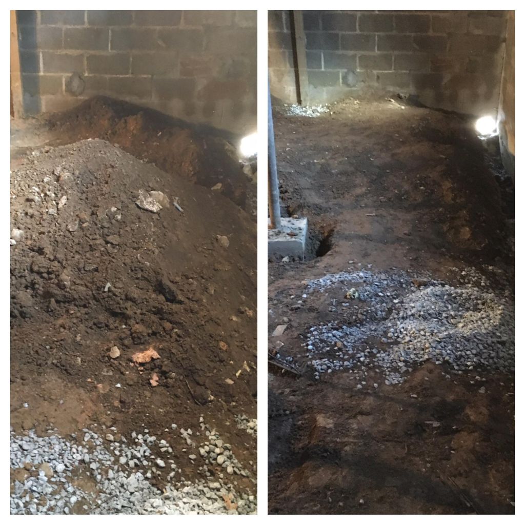 Basement clean out and waterproofing 