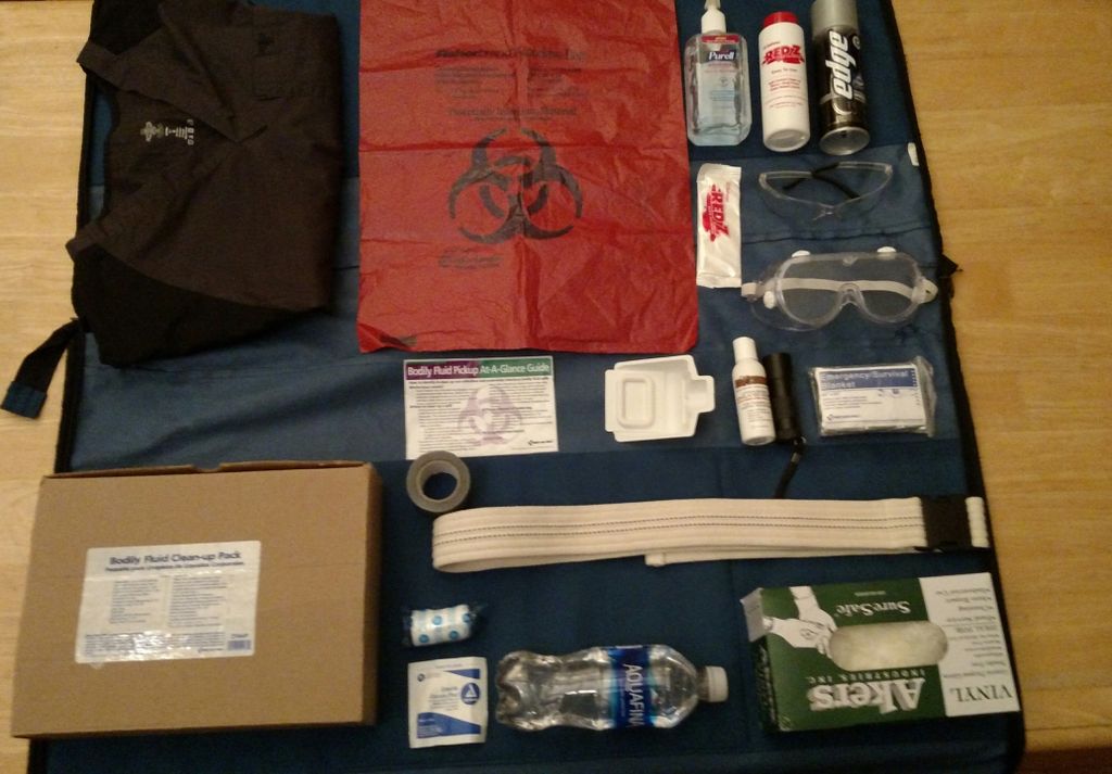 Blood Borne Pathogens Spill kit display