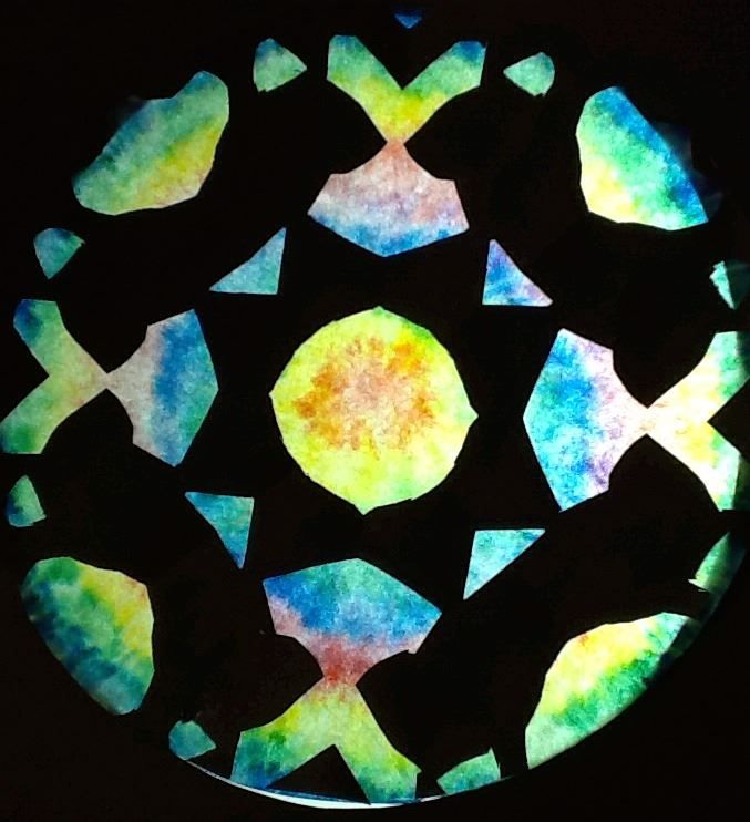 Student work after studying symmetry and Gothic ar
