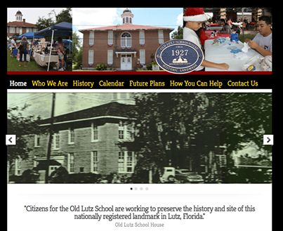 Old Lutz School House Website Design