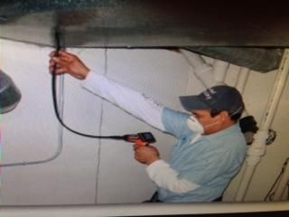 Running the air pressured air snake .moving all th