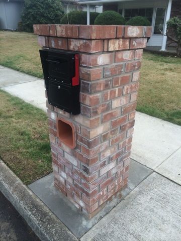 brick stone mail box
