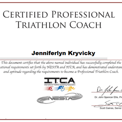 Certified Tirathlon Coach