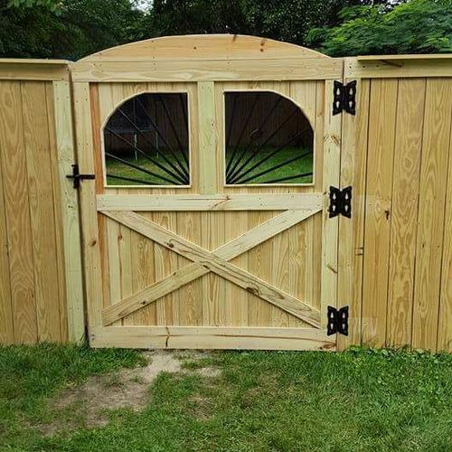Custom gate that was featured in a commercial.