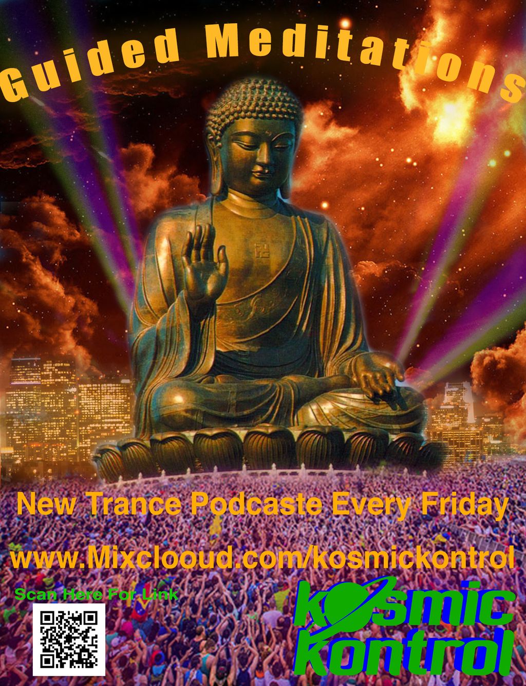 This is a flyer I created for a musician "Kosmic K