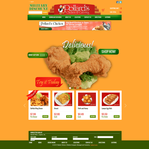 Pollard's Chicken - Full eCommerce