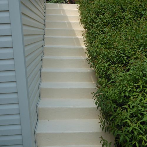 And after
Salt and weather worn steps resurfaced a