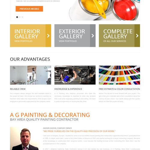 Website - A G Painting & Decorating