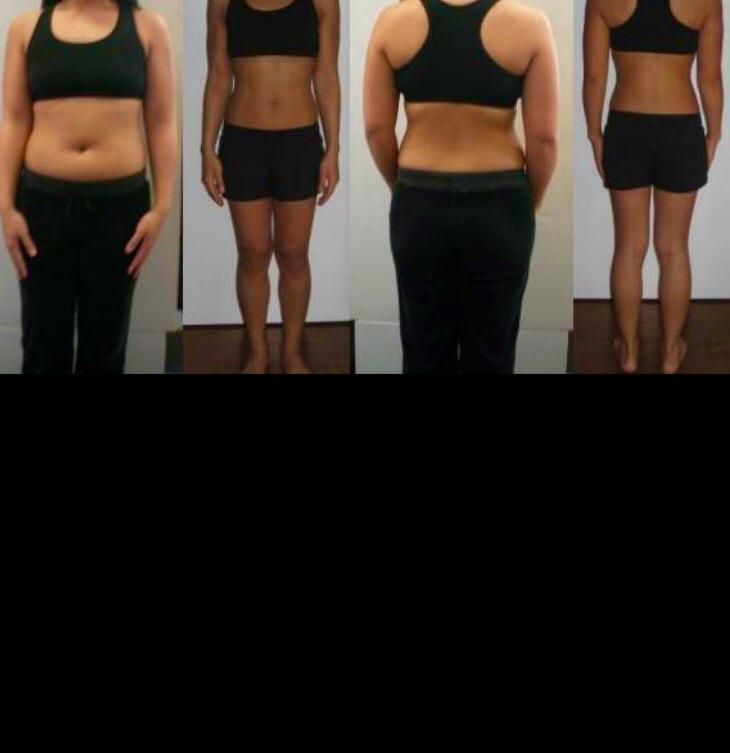 Before and after picture 6months