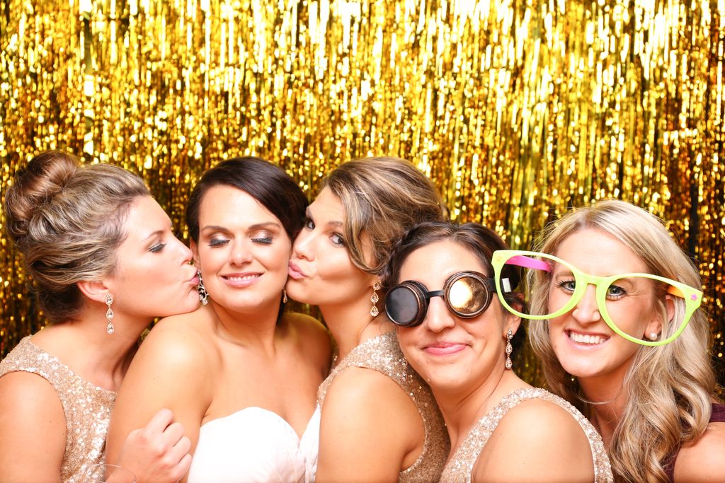 wedding / gold fringe curtain