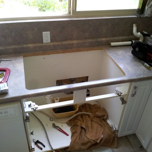 Kitchen Sink Removal