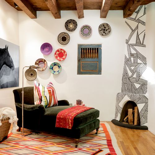sophisticated and comfortable santa fe style.
