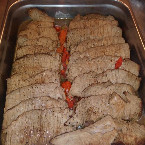 London broil with veggies