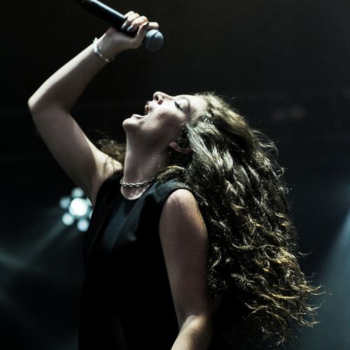 I shot this photo of singer Lorde at Austin City L