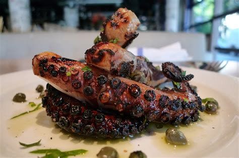 Grilled Octopus with capers