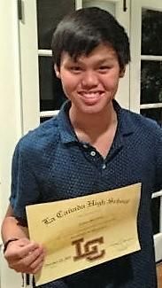 Connor won the most improved student award in his 