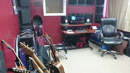 The studio control room