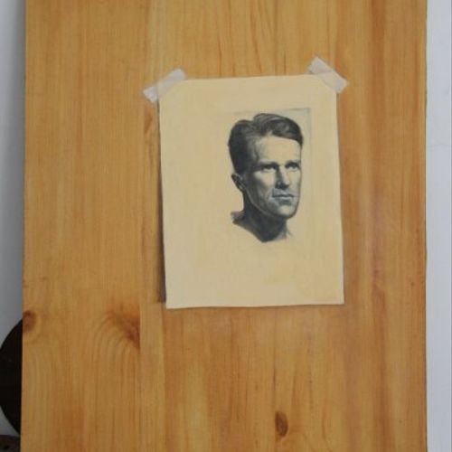 T.E. Lawrence on Faux Wood Panel